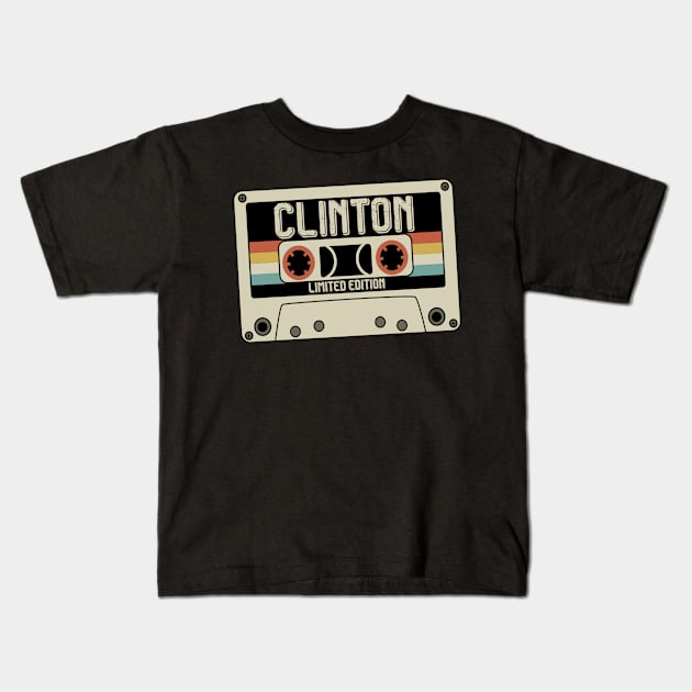 Clinton - Limited Edition - Vintage Style Kids T-Shirt by Debbie Art